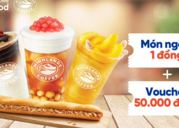 Săn deal Highlands Coffee với giá 1 đồng chỉ có tại ShopeeFood!