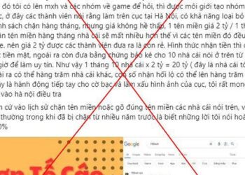 Cảnh báo chiêu trò tạo đơn tố cáo Cục An ninh mạng sai sự thật để quảng cáo cờ bạc trá hình