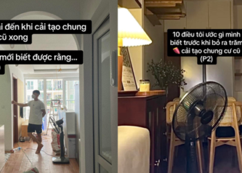 Kinh nghiệm hay khi cải tạo chung cư cũ của gia đình ở Hà Nội, bổ ích cho ai có nhu cầu cải tạo nhà