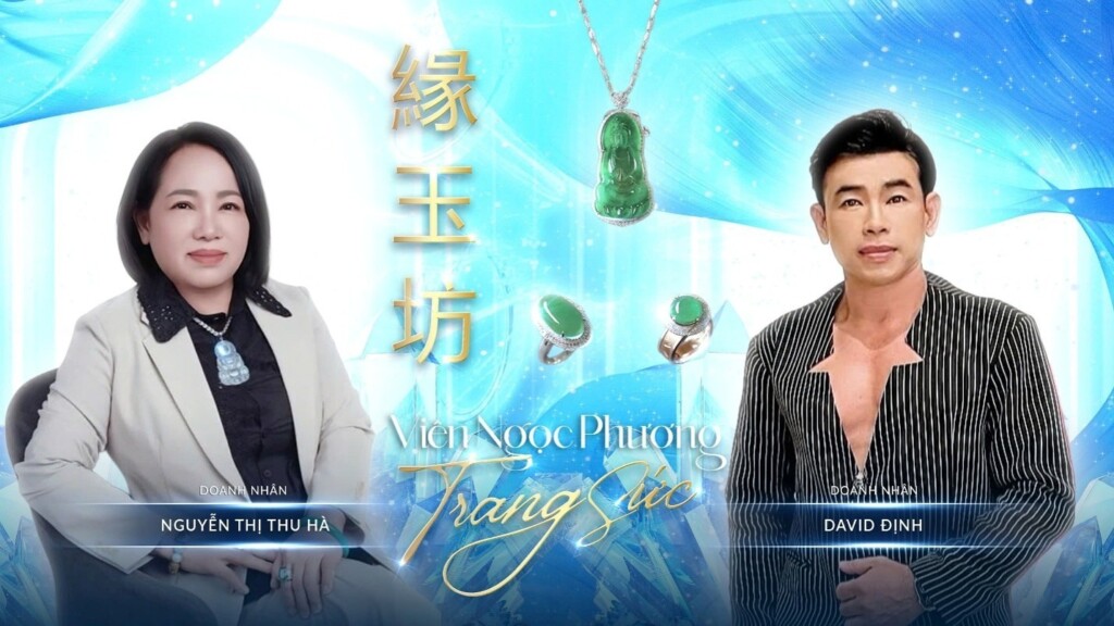 Madam Nguyễn Thị Thu Hà và doanh nhân David Định trong tư liệu giới thiệu thương hiệu.